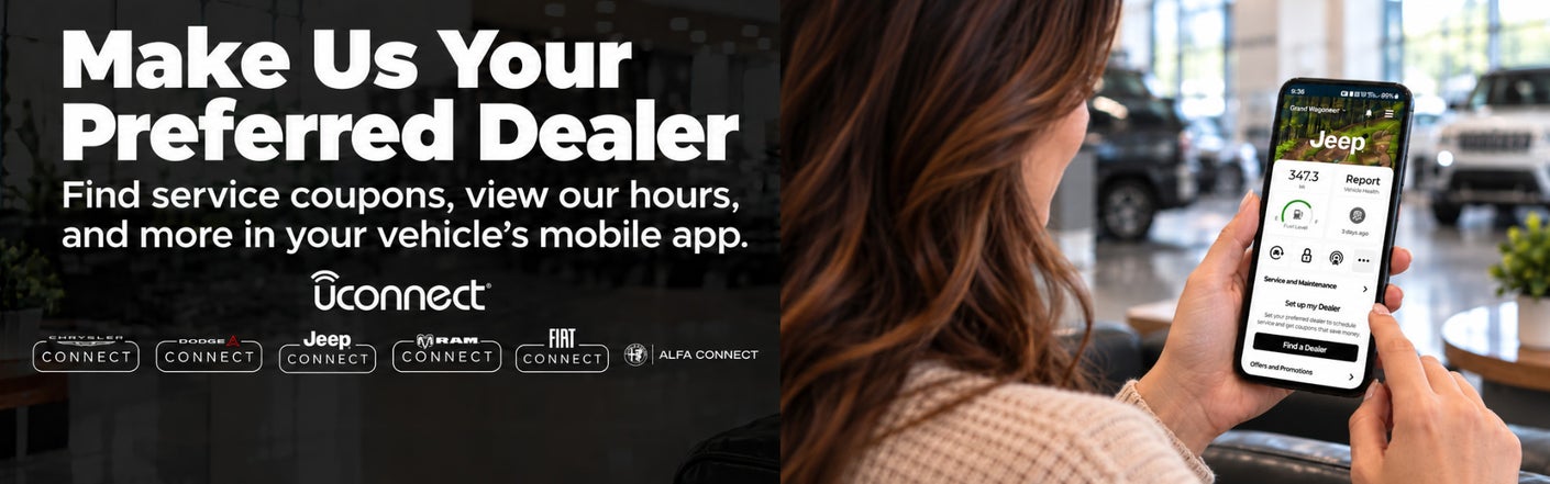 uconnect® make us your preferred dealer | Meadowland of Carmel in Carmel NY
