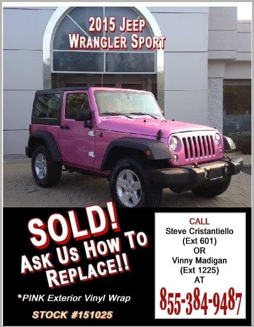 Custom Vehicle from Meadowland of Carmel